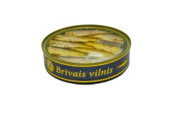 SMOKED SPRATS IN OIL BRIVAIS VILNIS 160gr