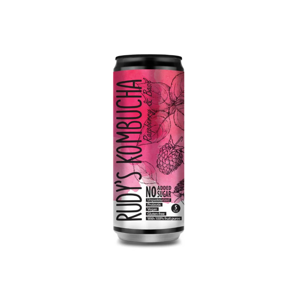 Rudy's Kombucha "Raspberry & Basil" 330 ml