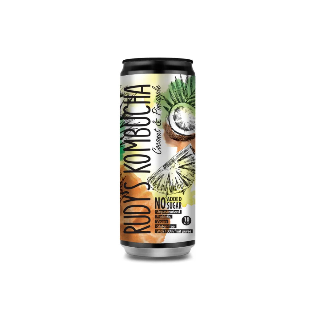 Rudy's Kombucha Coconut & Pineapple 330 ml