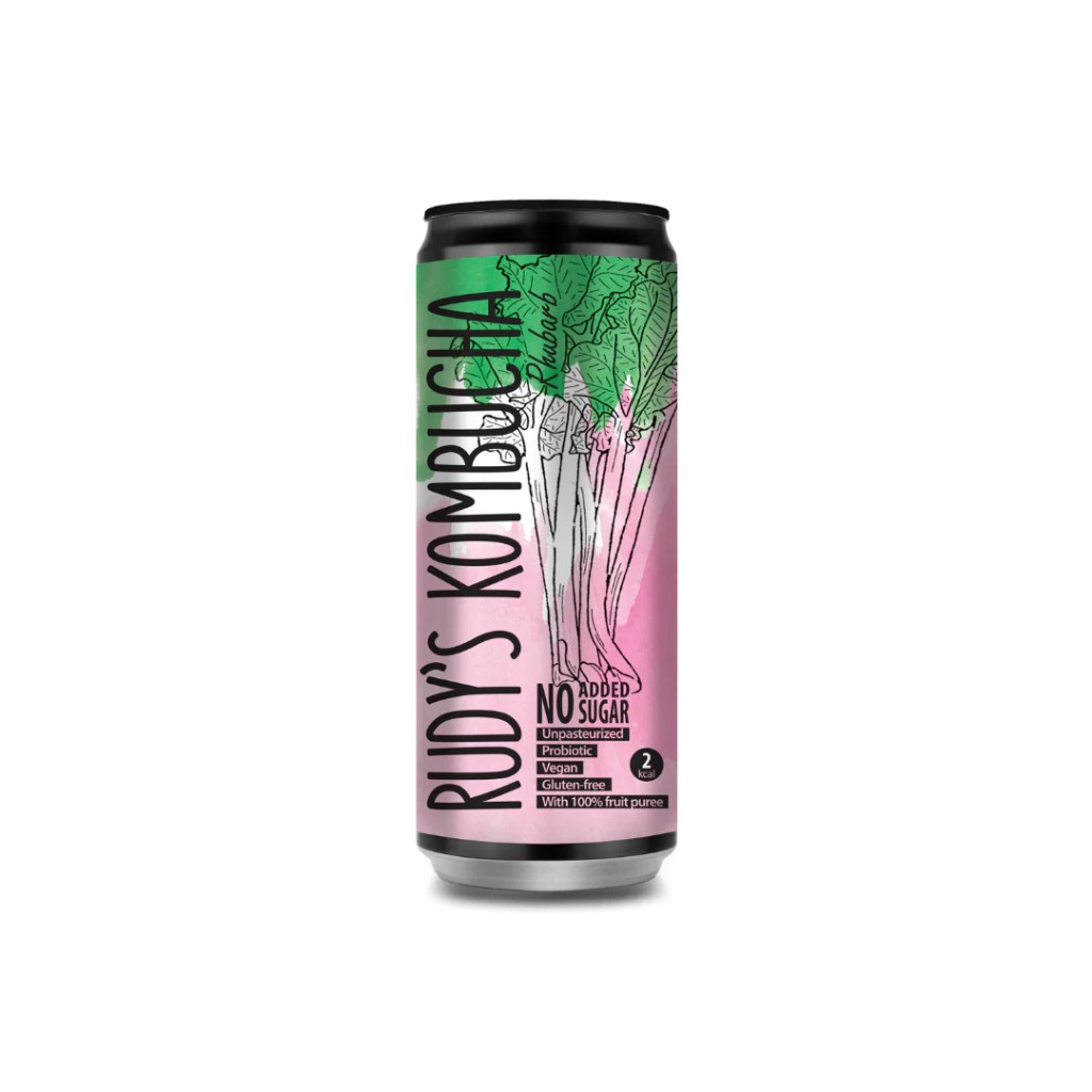 Rudy's Kombucha Rhubarb 330 ml