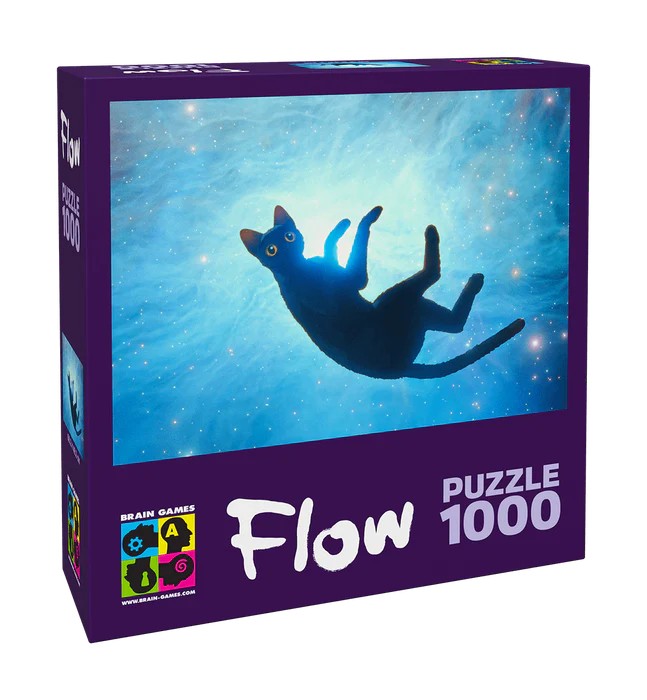 Brain Games Flow puzle 1000 - melnais kaķis